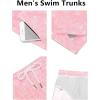 image:imageCOOFANDY Mens Swim Trunks Quick Dry Board Shorts Swimsuit Swimwear Bathing SuitP Pink Leaf
