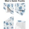 image:imageCOOFANDY Mens Swim Trunks Quick Dry Board Shorts Swimsuit Swimwear Bathing SuitP White Palm Leaf
