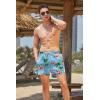 image:imageCOOFANDY Mens Swim Trunks Quick Dry Board Shorts Swimsuit Swimwear Bathing SuitPalm Tree Flamingo