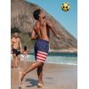 image:imageCOOFANDY Mens Swim Trunks with Compression Liner Quick Dry 7 Inch Bathing Suit Beach Short with Zipper PocketsAmerican Flag