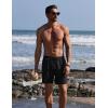 image:imageCOOFANDY Mens Swim Trunks with Compression Liner Quick Dry 7 Inch Bathing Suit Beach Short with Zipper PocketsBlack