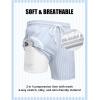 image:imageCOOFANDY Mens Swim Trunks with Compression Liner Quick Dry 7 Inch Bathing Suit Beach Short with Zipper PocketsBlue Stripe