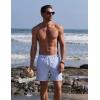 image:imageCOOFANDY Mens Swim Trunks with Compression Liner Quick Dry 7 Inch Bathing Suit Beach Short with Zipper PocketsBlue Stripe