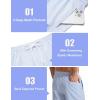 image:imageCOOFANDY Mens Swim Trunks with Compression Liner Quick Dry 7 Inch Bathing Suit Beach Short with Zipper PocketsBlue Stripe