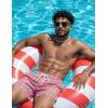 image:imageCOOFANDY Mens Swim Trunks with Compression Liner Quick Dry 7 Inch Bathing Suit Beach Short with Zipper PocketsPink Pineapple