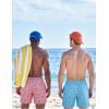 image:imageCOOFANDY Mens Swim Trunks with Compression Liner Quick Dry 7 Inch Bathing Suit Beach Short with Zipper PocketsPink Shark