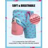 image:imageCOOFANDY Mens Swim Trunks with Compression Liner Quick Dry 7 Inch Bathing Suit Beach Short with Zipper PocketsPink Shark