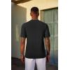 image:imageCOOFANDY Mens TShirt Short Sleeve Crew Neck Textured Shirts Classic Knit Pullover TeesBlack