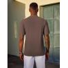 image:imageCOOFANDY Mens TShirt Short Sleeve Crew Neck Textured Shirts Classic Knit Pullover TeesBrown