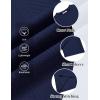 image:imageCOOFANDY Mens TShirt Short Sleeve Crew Neck Textured Shirts Classic Knit Pullover TeesNavy Blue