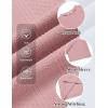image:imageCOOFANDY Mens TShirt Short Sleeve Crew Neck Textured Shirts Classic Knit Pullover TeesPink