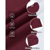 image:imageCOOFANDY Mens TShirt Short Sleeve Crew Neck Textured Shirts Classic Knit Pullover TeesWine Red