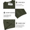 image:imageCOOFANDY Mens TShirts Short Sleeve Knit Shirt Crew Neck Sweater Fashion Casual Textured Pullover TeesArmy Green