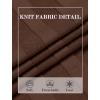 image:imageCOOFANDY Mens TShirts Short Sleeve Knit Shirt Crew Neck Sweater Fashion Casual Textured Pullover TeesBrown