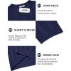 image:imageCOOFANDY Mens TShirts Short Sleeve Knit Shirt Crew Neck Sweater Fashion Casual Textured Pullover TeesNavy Blue
