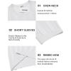 image:imageCOOFANDY Mens TShirts Short Sleeve Knit Shirt Crew Neck Sweater Fashion Casual Textured Pullover TeesWhite