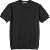image:imageCOOFANDY Mens TShirts Short Sleeve Knit Shirts Casual Crewneck Ribbed Dress Tee ShirtBlack