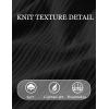 image:imageCOOFANDY Mens TShirts Short Sleeve Knit Shirts Casual Crewneck Ribbed Dress Tee ShirtBlack