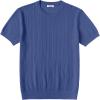 image:imageCOOFANDY Mens TShirts Short Sleeve Knit Shirts Casual Crewneck Ribbed Dress Tee ShirtBlue