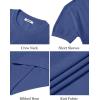 image:imageCOOFANDY Mens TShirts Short Sleeve Knit Shirts Casual Crewneck Ribbed Dress Tee ShirtBlue