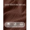 image:imageCOOFANDY Mens TShirts Short Sleeve Knit Shirts Casual Crewneck Ribbed Dress Tee ShirtBrown