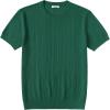 image:imageCOOFANDY Mens TShirts Short Sleeve Knit Shirts Casual Crewneck Ribbed Dress Tee ShirtDark Green