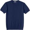 image:imageCOOFANDY Mens TShirts Short Sleeve Knit Shirts Casual Crewneck Ribbed Dress Tee ShirtNavy Blue