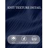 image:imageCOOFANDY Mens TShirts Short Sleeve Knit Shirts Casual Crewneck Ribbed Dress Tee ShirtNavy Blue