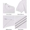 image:imageCOOFANDY Mens TShirts Short Sleeve Knit Shirts Casual Crewneck Ribbed Dress Tee ShirtWhite
