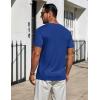 image:imageCOOFANDY Mens TShirts Short Sleeve Plain Tshirts Casual Crew Neck Basic T Shirt Soft Cooling Fitted Stretch Tee ShirtsDark Blue