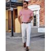 image:imageCOOFANDY Mens TShirts Short Sleeve Plain Tshirts Casual Crew Neck Basic T Shirt Soft Cooling Fitted Stretch Tee ShirtsPink