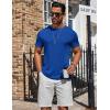 image:imageCOOFANDY Mens TShirts Short Sleeve Plain Tshirts Casual Crew Neck Basic T Shirt Soft Cooling Fitted Stretch Tee ShirtsRoyal Blue