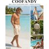image:imageCOOFANDY Mens UltraLight 9 Summer Shorts Casual Drawstring Linen Shorts with PocketsBlue Grey