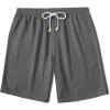 image:imageCOOFANDY Mens UltraLight 9 Summer Shorts Casual Drawstring Linen Shorts with PocketsDark Grey