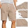 image:imageCOOFANDY Mens UltraLight 9 Summer Shorts Casual Drawstring Linen Shorts with PocketsKhaki