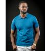 image:imageCOOFANDY Mens V Neck Short Sleeve Stretch Knit Polo ShirtDemin Blue