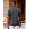 image:imageCOOFANDY Polo Shirts for Men Short Sleeve Shirts Casual Stylish Collared Summer Textured Knit ShirtsDark Grey