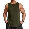 image:imageCOOFANDY Men Workout Tank Tops Sleeveless Gym Muscle Shirt Quick Dry Athletic Running Tee Shirts Summer LightweightArmy Green