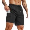image:imageCOOFANDY Mens 7 Swim Trunks with Compression Liner Quick Dry 2 in 1 Bathing Suit Beach Swimwear Board Shorts with PocketsAblack