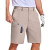 image:imageCOOFANDY Mens Casual Golf Shorts 9 Lightweight Stretch QuickDry Shorts for Hiking Work with 4 PocketsApricot