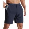 image:imageCOOFANDY Mens Casual Shorts 7 Stretch Golf Shorts with 4 Pockets Quick Dry Lightweight Shorts Dress for Hiking WorkNavy Blue