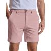 image:imageCOOFANDY Mens Casual Shorts 7 Stretch Golf Shorts with 4 Pockets Quick Dry Lightweight Shorts Dress for Hiking WorkPink