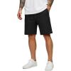 image:imageCOOFANDY Mens Casual Shorts Cotton Drawstring 9 inch Chino Shorts Stretch Elastic Waist Summer Beach Golf ShortsBlack