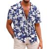 B - Navy Blue / White Floral