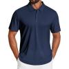 image:imageCOOFANDY Mens Polo Shirts Short Sleeve Golf Shirt Moisture Wicking Quick Dry Performance Polo Shirts for MenNavy