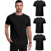 image:imageCOOFANDY Mens Short Sleeve TShirts Crew Neck Casual Summer T Shirts 13 Pack Basic Tee ShirtC Black 3 Pack