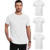 image:imageCOOFANDY Mens Short Sleeve TShirts Crew Neck Casual Summer T Shirts 13 Pack Basic Tee ShirtC White 3 Pack