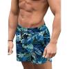 image:imageCOOFANDY Mens Swim Trunks Quick Dry Board Shorts Swimsuit Swimwear Bathing SuitP Blue Green Leaf