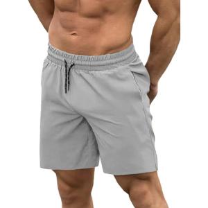 image:imageCOOFANDY Men Swim Trunk with Compression Liner 2 in 1 Swimwear Bathing Suit Quick Dry Board ShortLight Grey