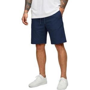 image:imageCOOFANDY Mens Casual Shorts Cotton Drawstring 9 inch Chino Shorts Stretch Elastic Waist Summer Beach Golf ShortsNavy Blue